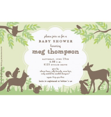 Baby Shower Invitations, Woodland Friends, Inviting Company